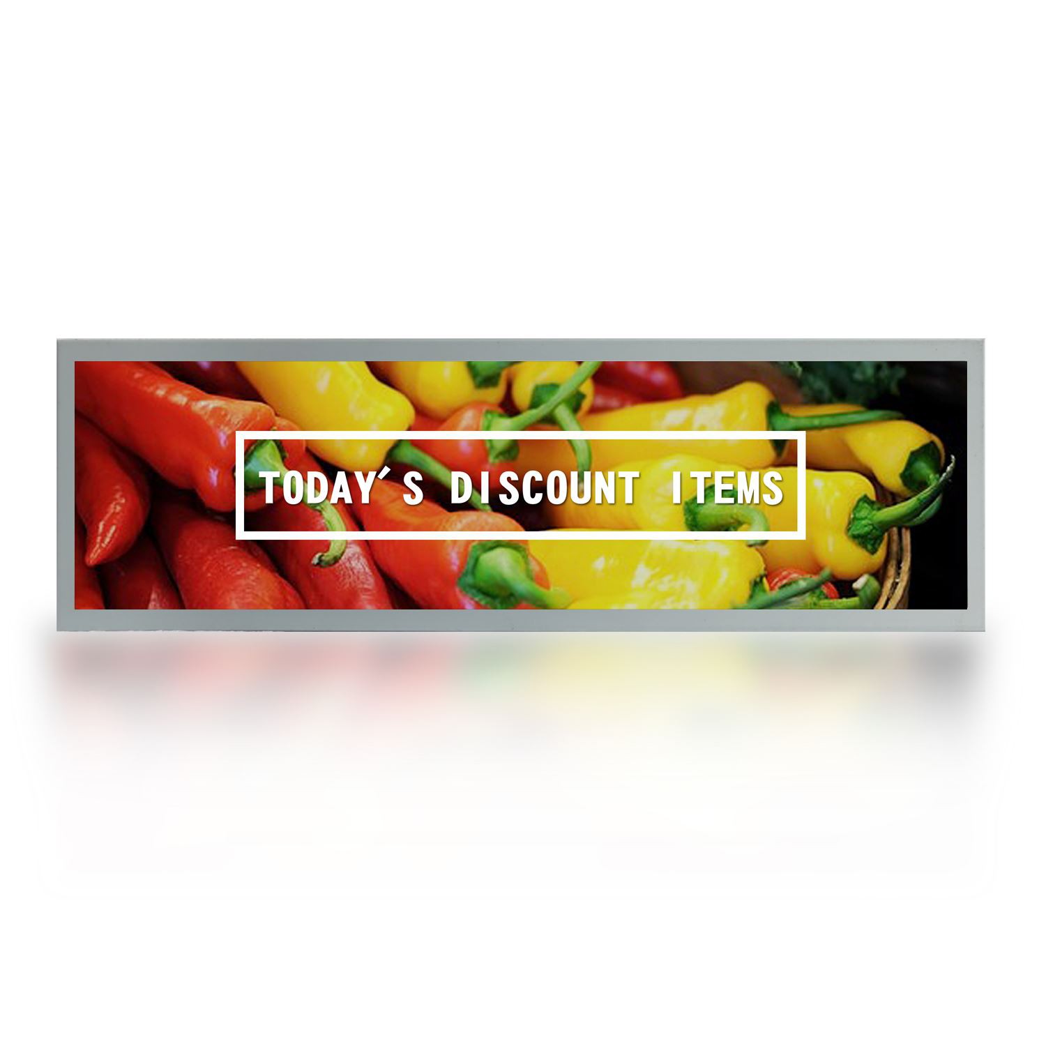 OEM 15.3inch Stretch Bar LCD Display for Advertisement